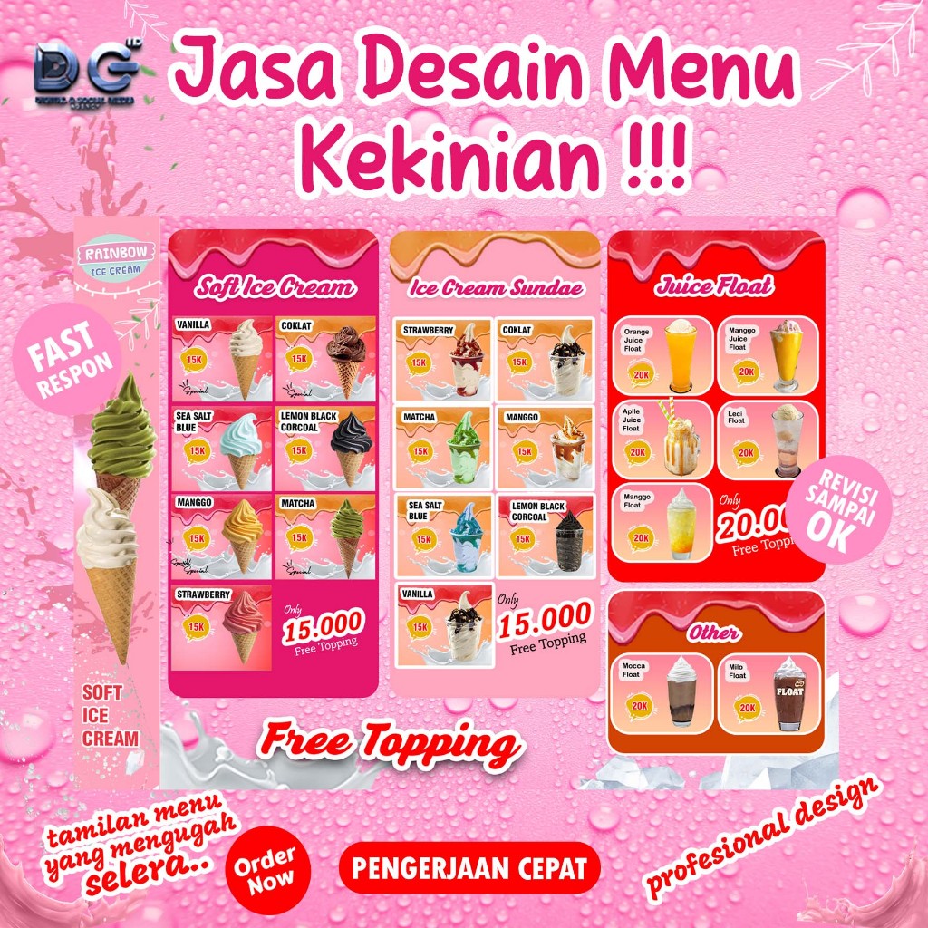 Jasa Desain Menu Restoran & Café | Desain Daftar Menu Makanan & Minuman Profesional – DC