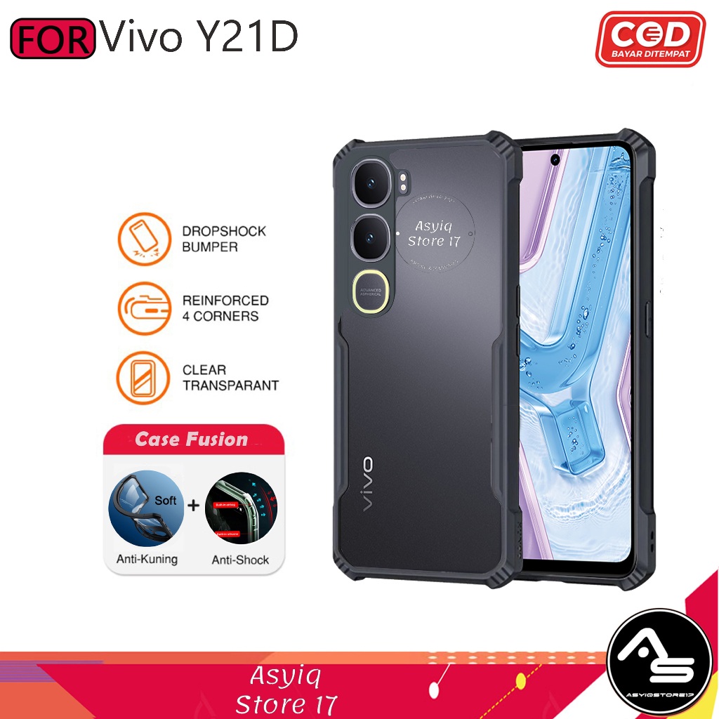 Promo Case Vivo Y21D Y31 Y31 Pro Shockproof Transparan Casing
