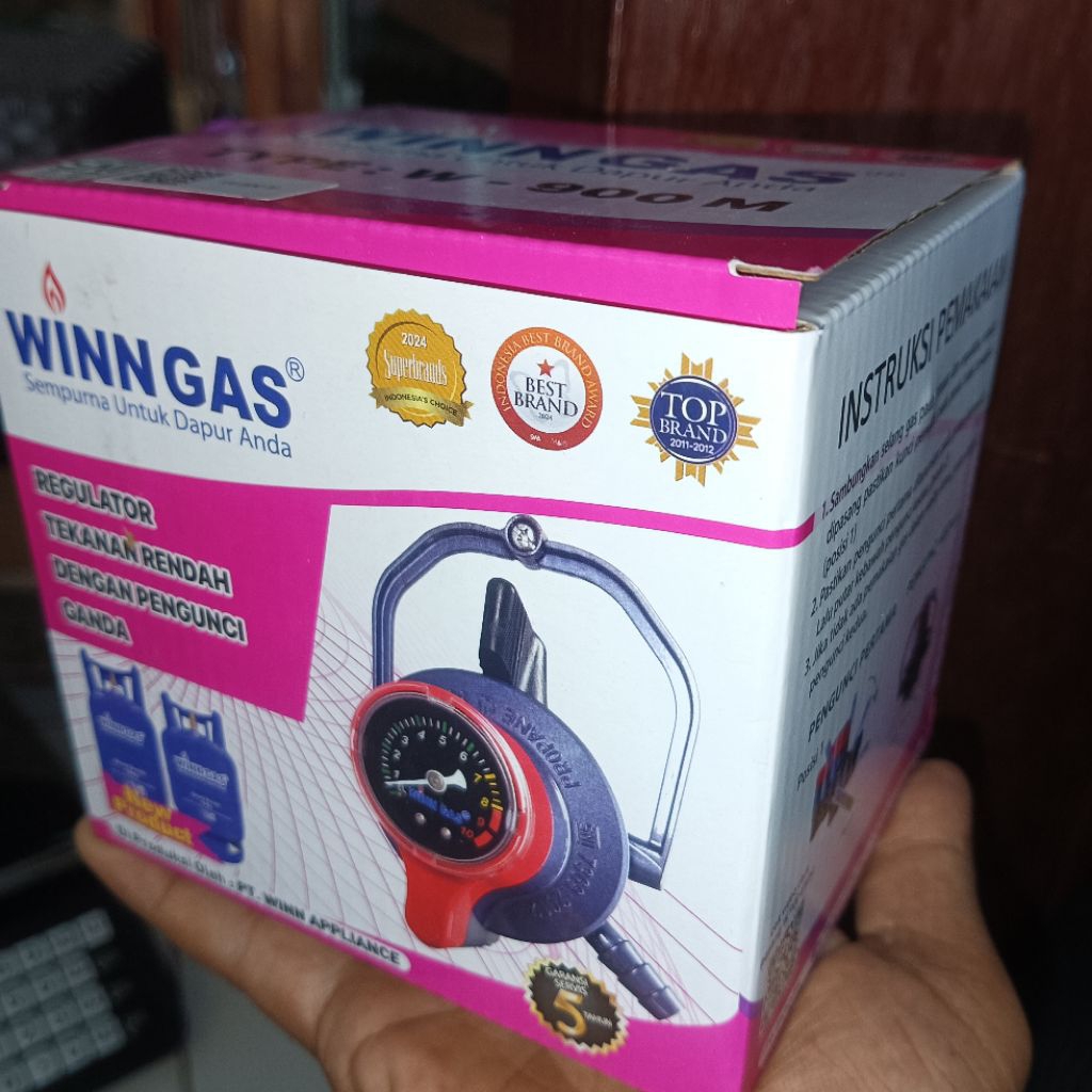 REGULATOR WINN GAS METER PENGUNCI GANDA TEKANAN RENDAH