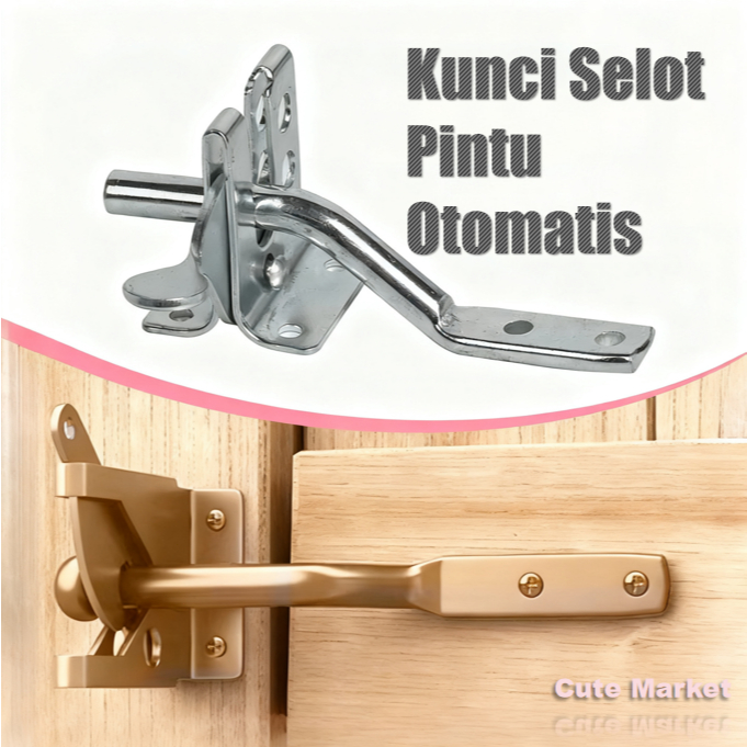 [READY] Selot Kunci Pintu Otomatis Slot Pintu Kunci Selot Grendel Kunci Selot Pintu Kunci Selot Paga