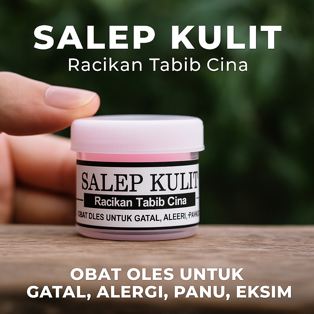 (Paket Isi 2) Salep Kulit Gatal Racikan Tabib Cina -Eksim, Scabies, Gatal Menahun Salep Gatal Paling