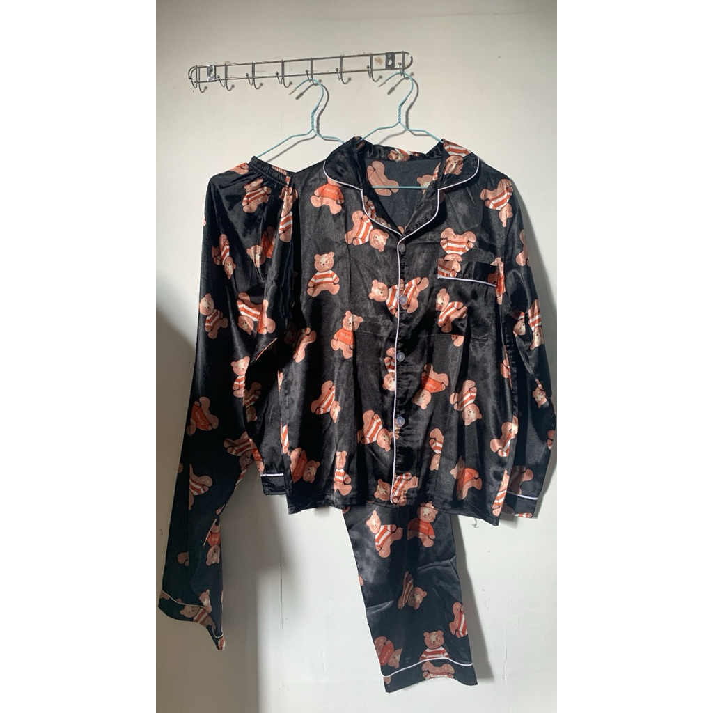 (PL) PIYAMA BAJU TIDUR SLEEP WEAR SET PAJAMAS BAJU PENDEK BAJU PANJANG CELANA PENDEK CELANA PANJANG 
