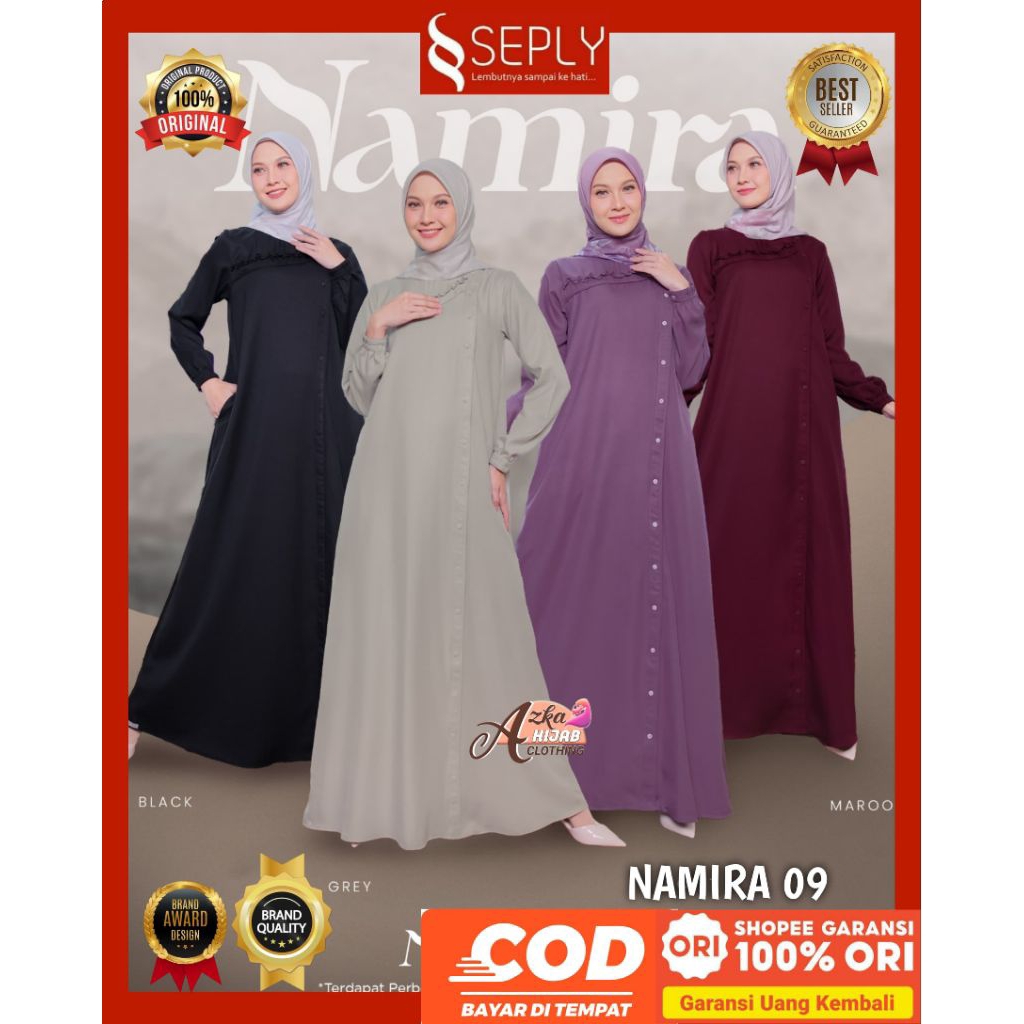 SEPLY Gamis Namira 09 Seply Original - Dress Muslimah - Dress Muslim Terbaru 2026 - Gamis Premium - 