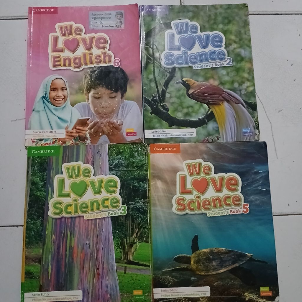 BUKU WE LOVE SCIENCE BEKAS