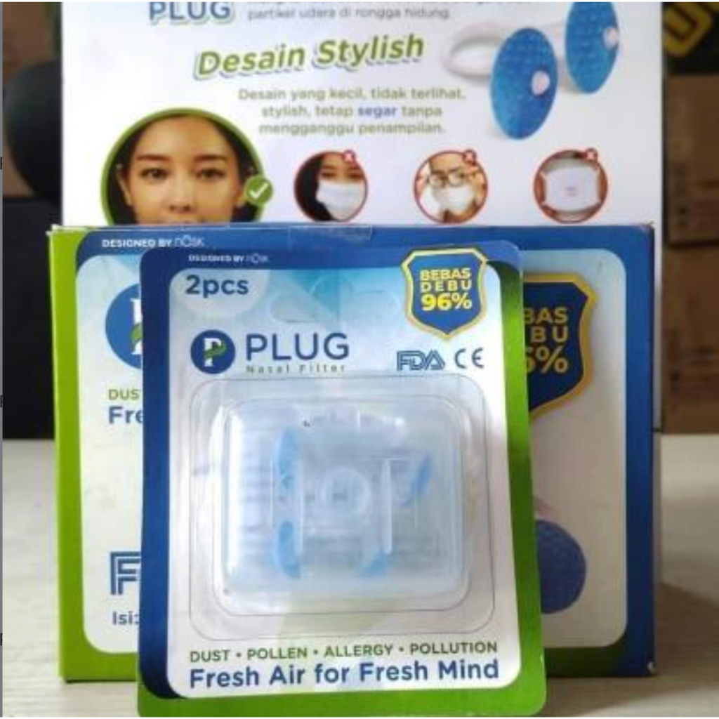 Masker PLUG/plug nasal Filter/Masker Hidung Bebas Polusi plug nasal filter