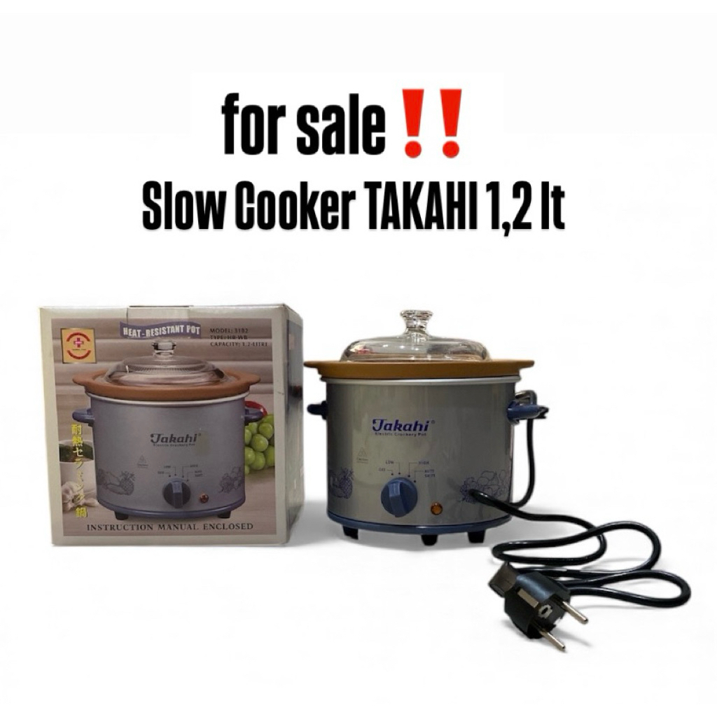PRELOVED Slow Cooker TAKAHI 1,2 liter
