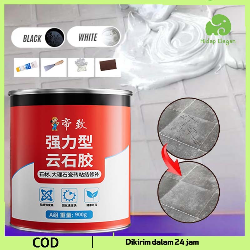 Lem Batu Alam Lem Marmer Granit 900g Perekat Batu Alam Super Kuat Tahan Panas Cepat Kering Lem Marme