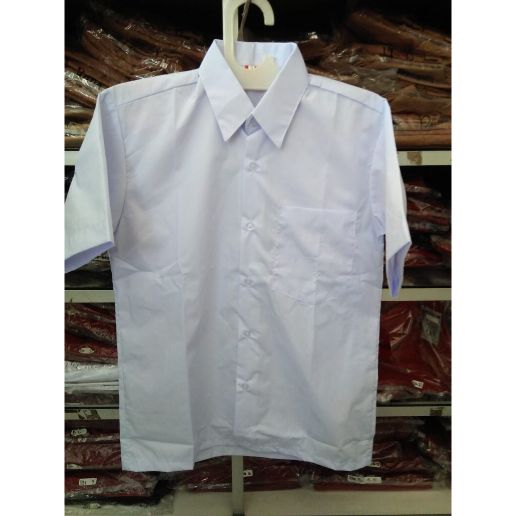 KAMEJA PRIA DAN WANITA PUTIH PENDEK/KAMEJA CASUAL/KAMEJA KERJA