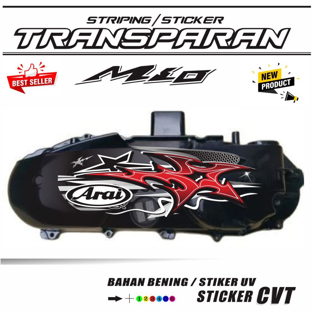 STIKER CVT TRANSPARAN / STIKER ALL CVT MIO OLD MIO SPORTY