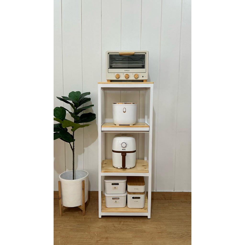 Rak Oven Kayu Good Quality/ Rak Microwave 4 Ambalan