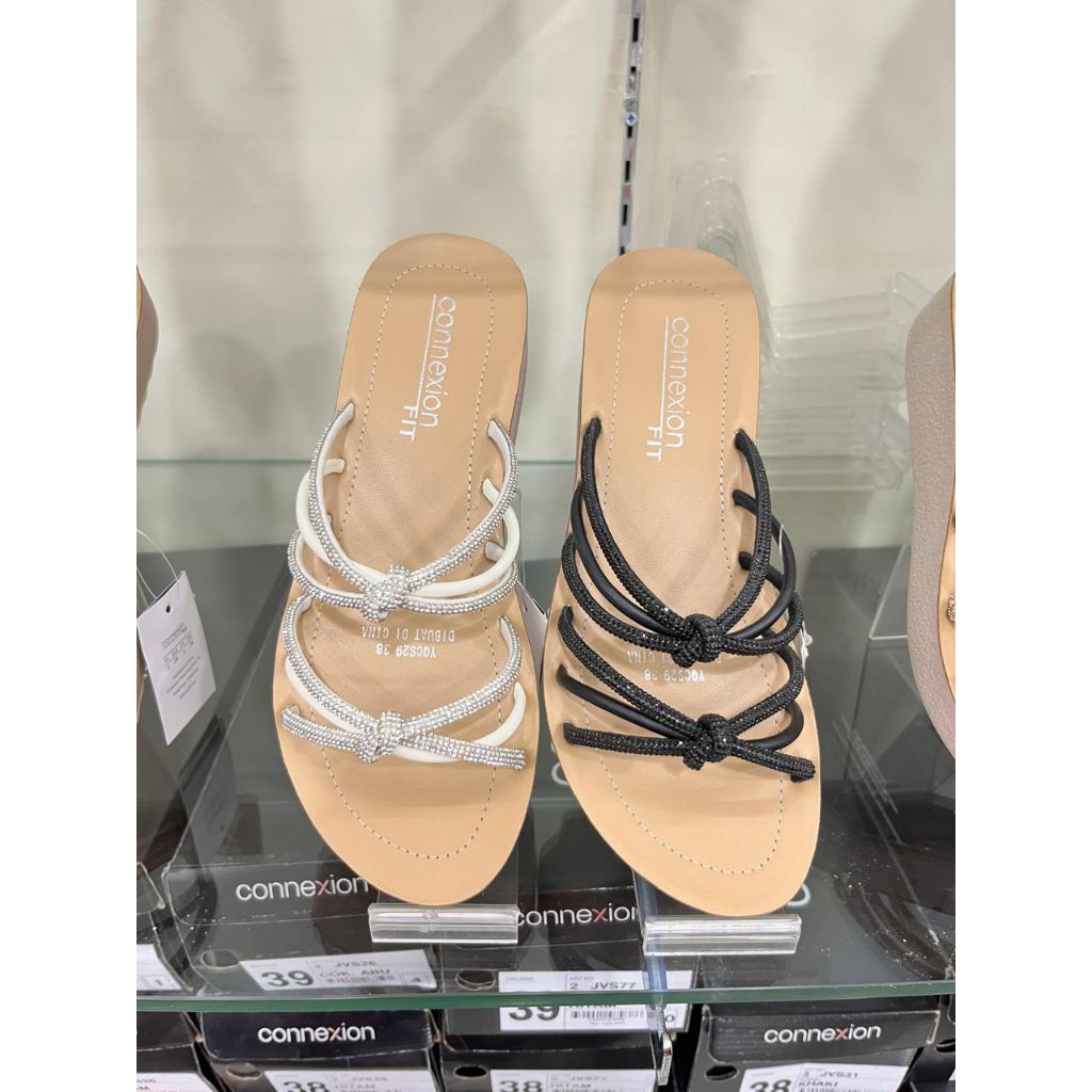 SANDAL WEDGES WANITA RINGAN MERK CONNEXION