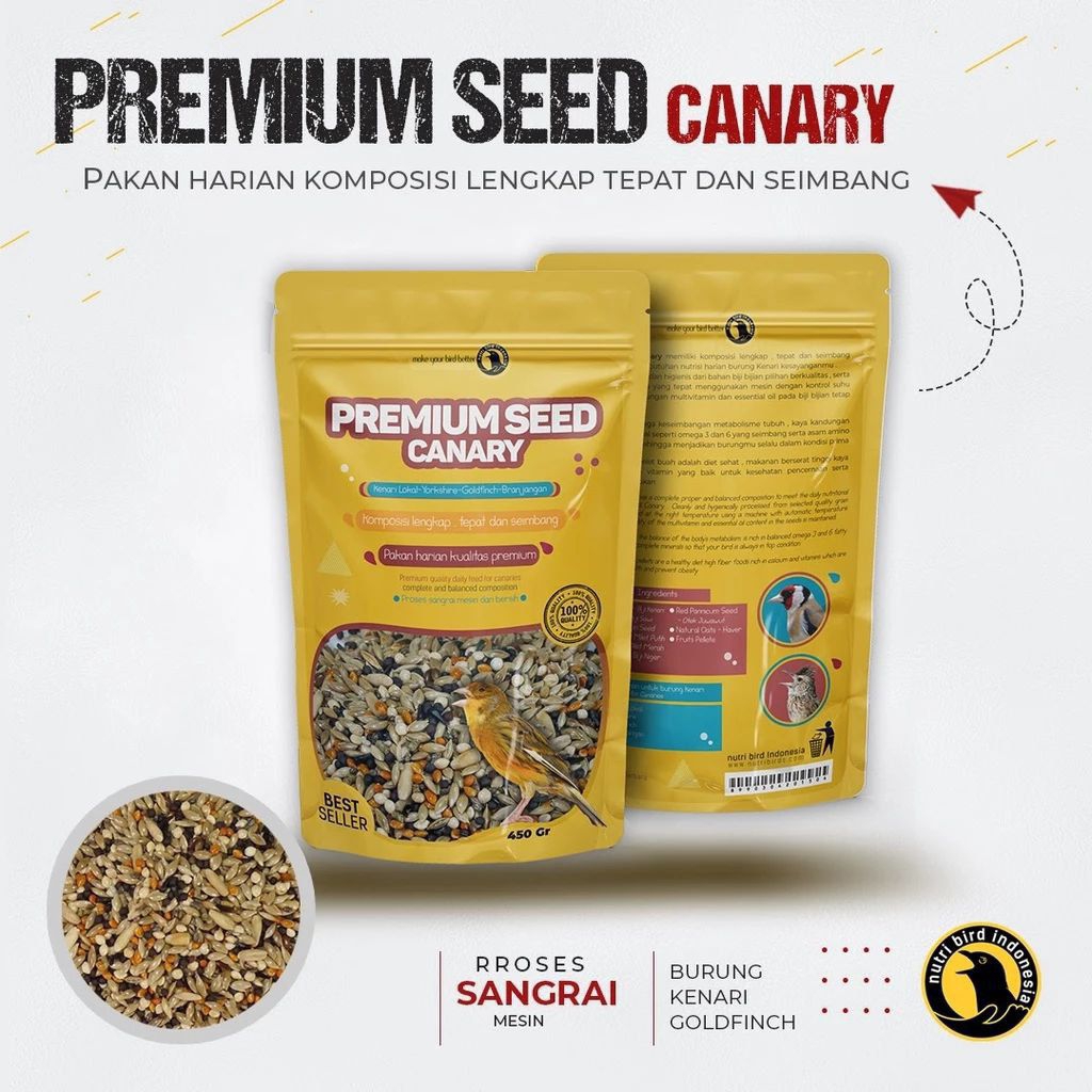 PREMIUM SEED CANARY PAKAN HARIAN BURUNG KENARI PAKAN KENARI BLACKHTROAT
