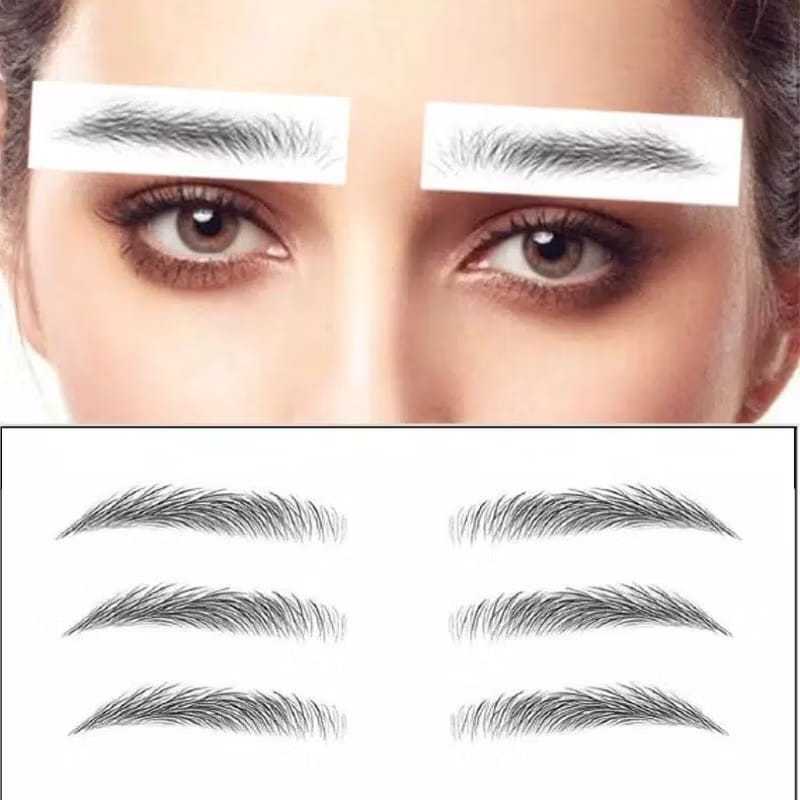 Sticker Alis 6D Eyebrow Tattoo Alis Waterproof Eyebrow Sticker Tato Alis Stiker Alis Sulam Alis