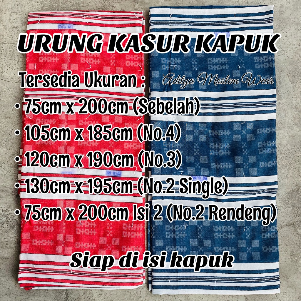 Urung Kasur Kapuk Motif Salur / Sarung Kasur Kapuk / Kulit Kasur Kapuk