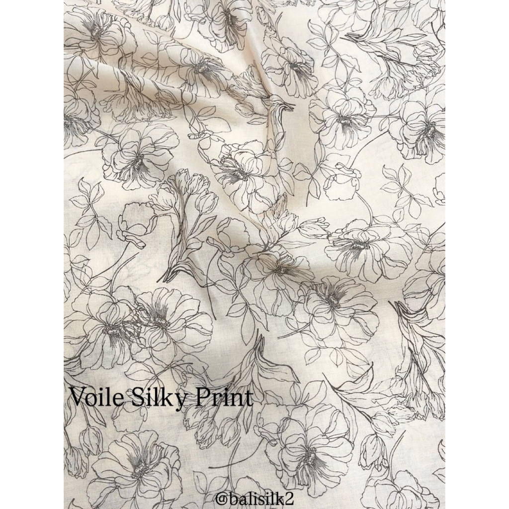 Kain Katun Print Cotton Voile Print