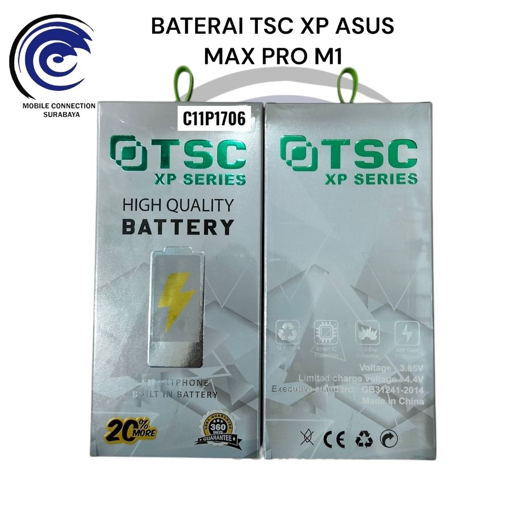 BATTERY ASUS MAX PRO M1 / C11P1706 KUALITAS ORIGINAL