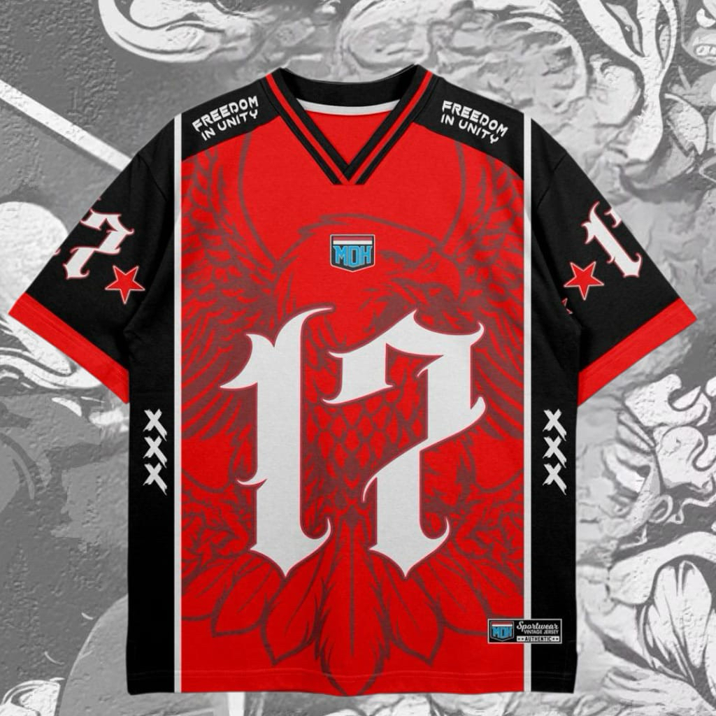 Jersey Unisex Streetwear Oversize Kemerdekan Indonesia Number Dryfit Brazil Retro Vintage Hockey Box