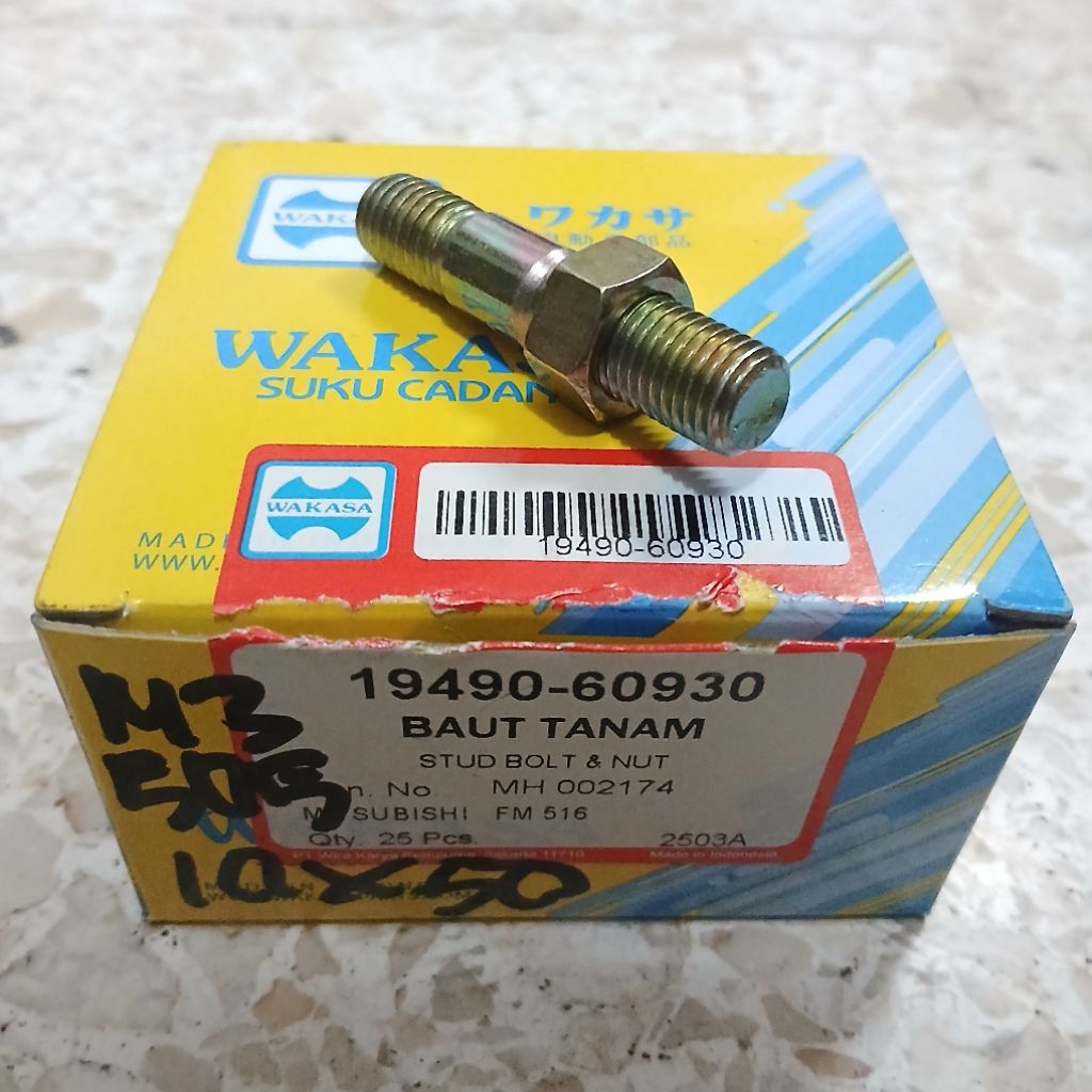 Baut Manipol Baut Tanam Manipol 10×50 ( min pembelian 2pcs )