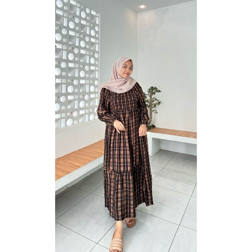 midi dress rayon smoke/ dress smoke/ dress