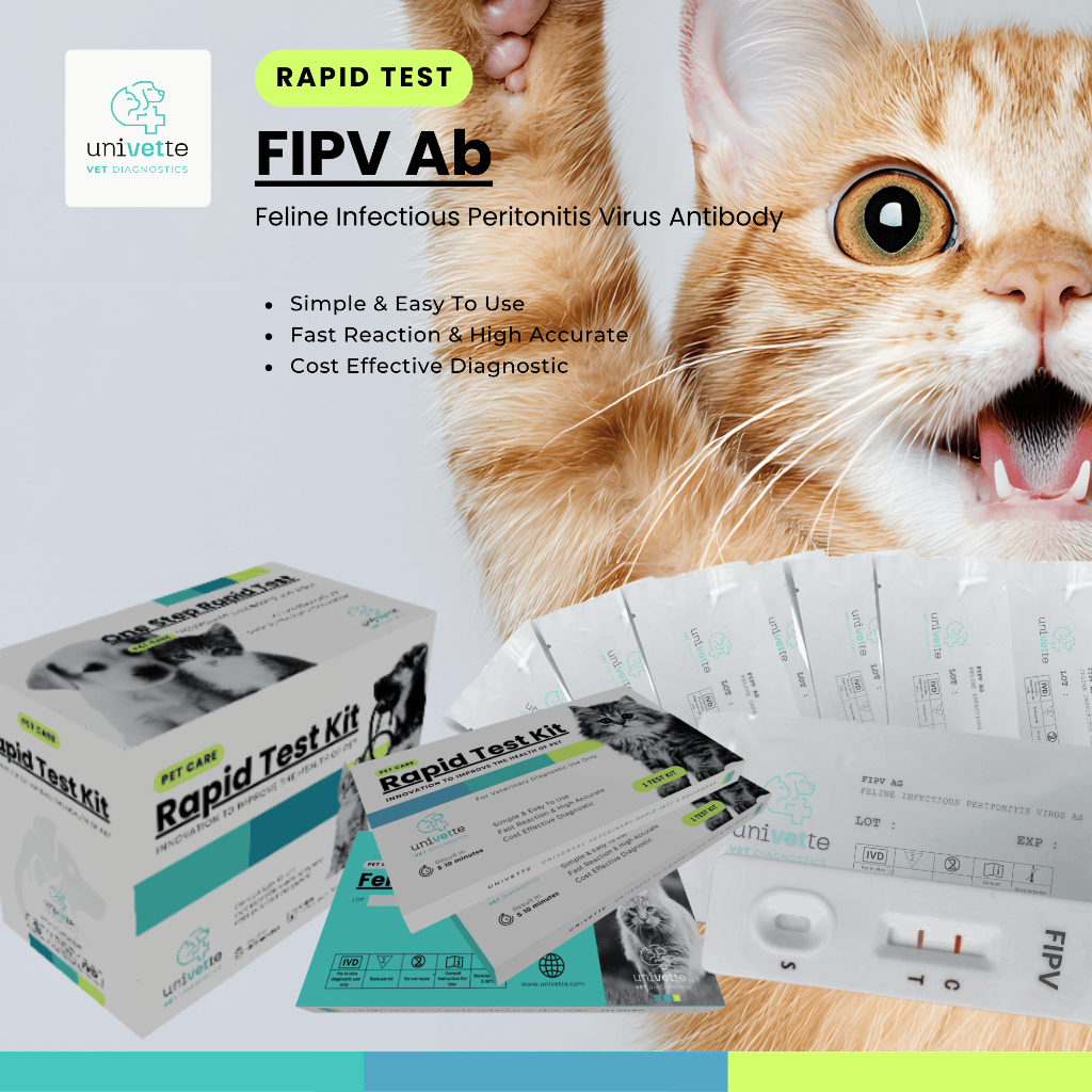 Feline Infectious Peritonitis Virus Antibody/FIPV AB/Rapid Test Kucing/Feline Rapid Test/Test Cepat 