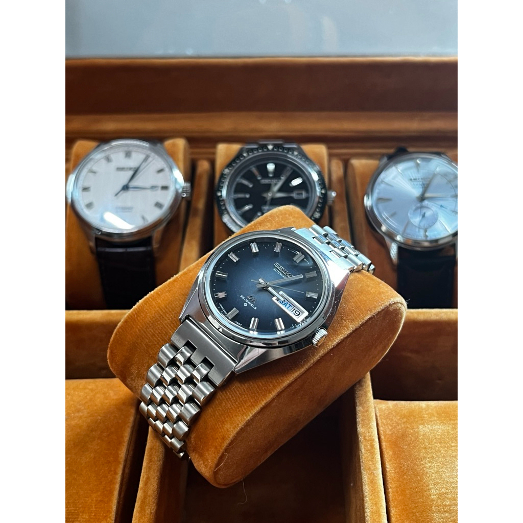 Seiko Lord Matic Blue Linen 5606 7260