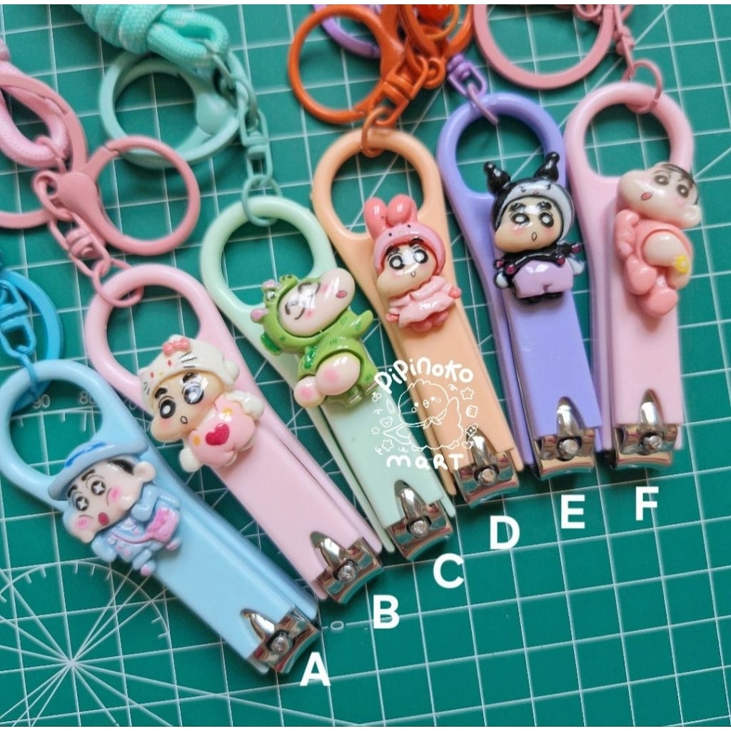 Gantungan Kunci Shinchan / Bag Charm Shinchan / Gunting Kuku Shinchan