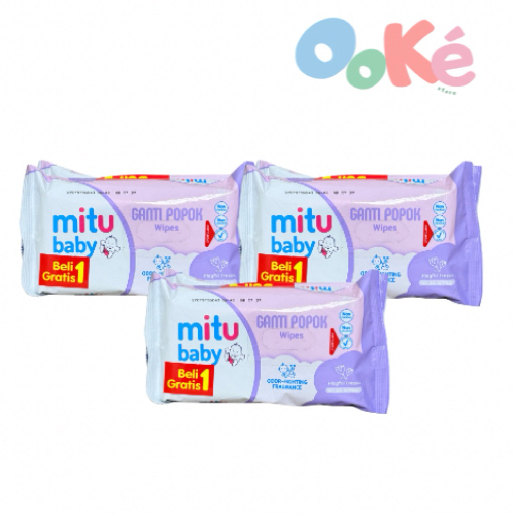 6 Pcs Tisu Basah Mitu | Mitu Bayi Tisu Basah | Lebih Murah Hemat