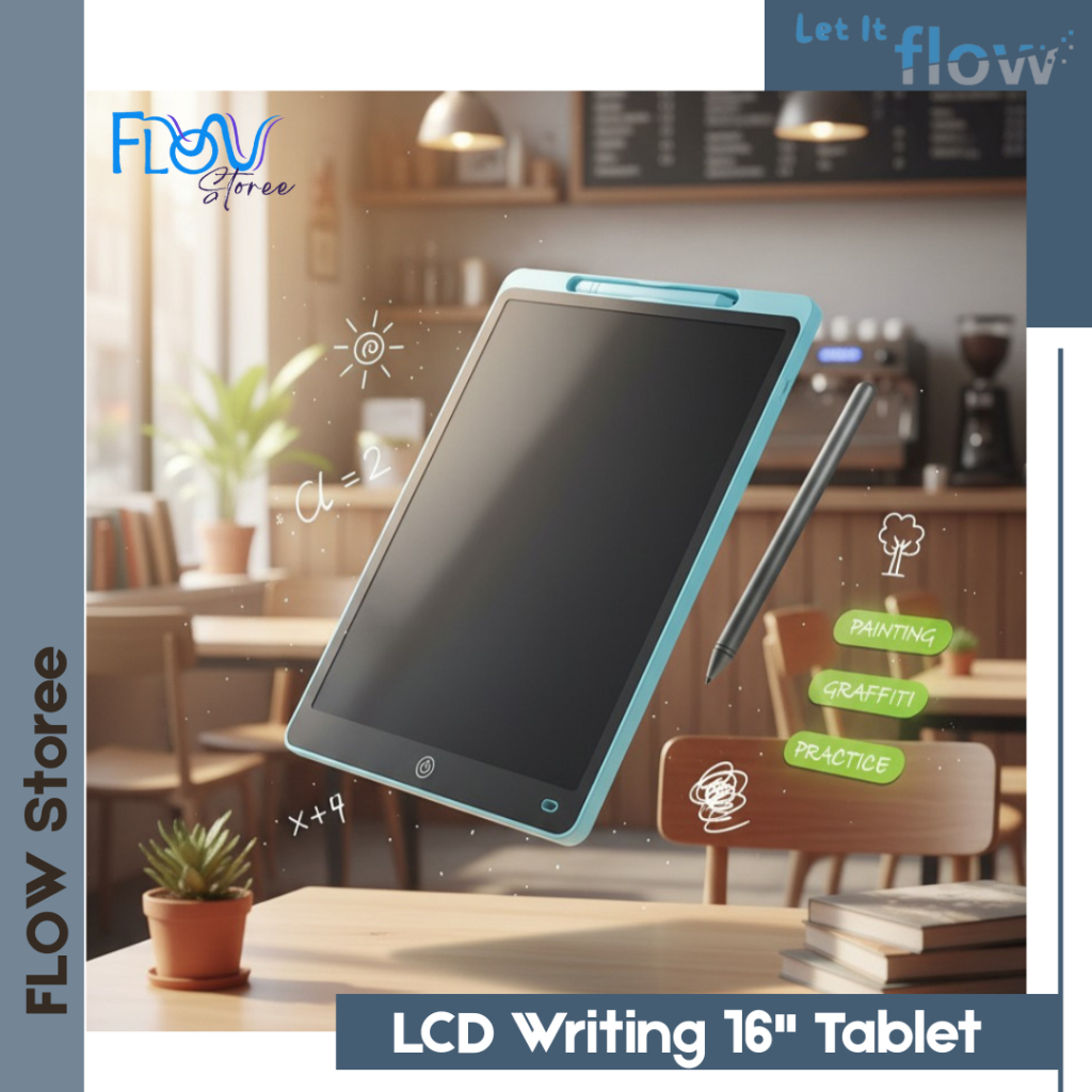 FLOW  - LCD Writing Tablet 16 Inch Easy Writing papan Lukisan Anak