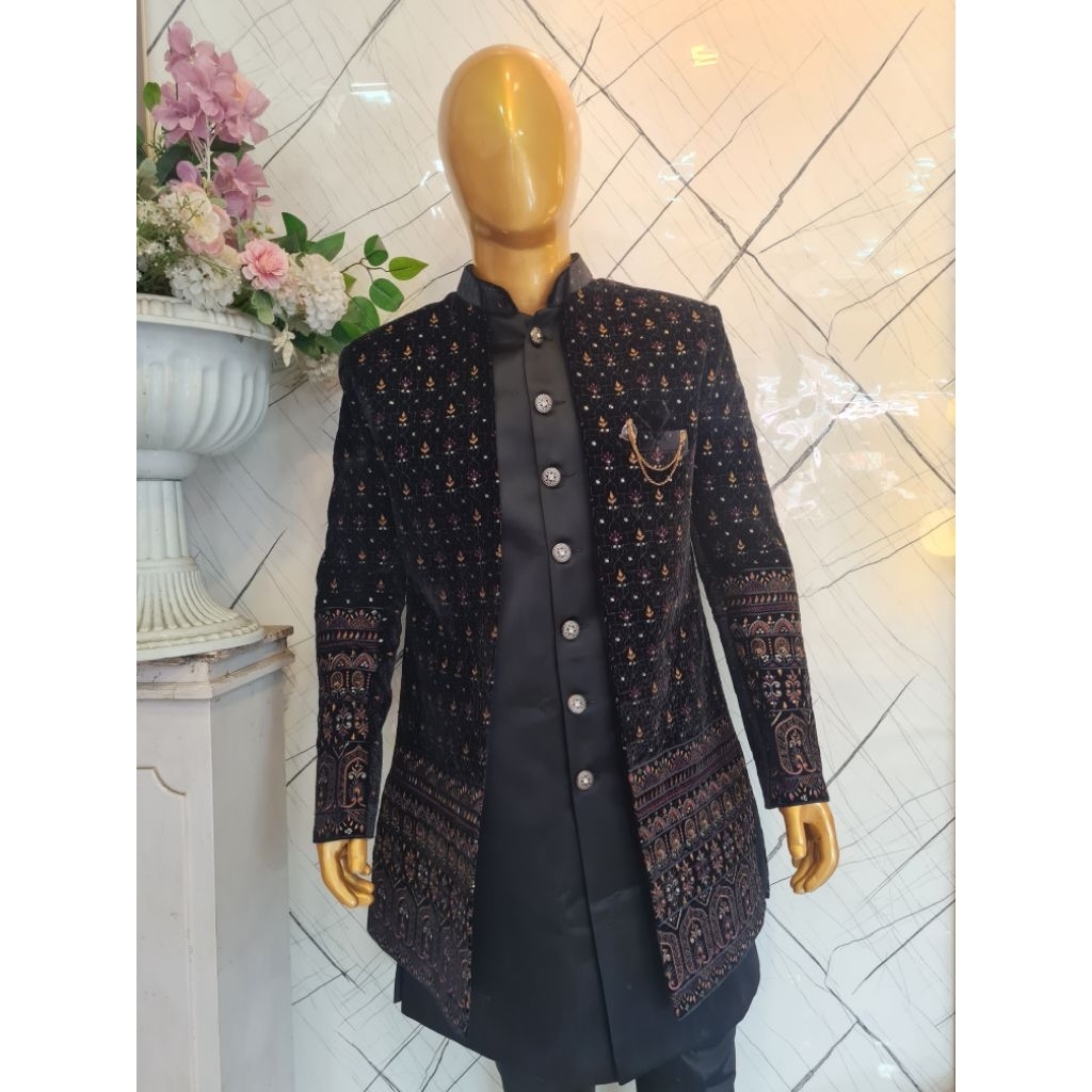 Sherwani  Baldu Black