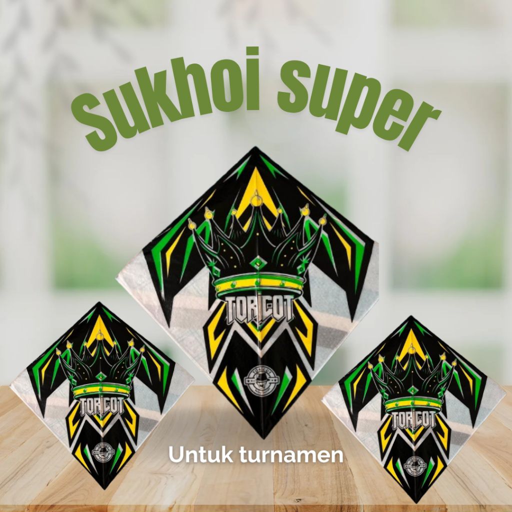 LAYANGAN SUKOI SUPER MAHKOTA KUNING UNTUK TURNAMEN FULL APUS