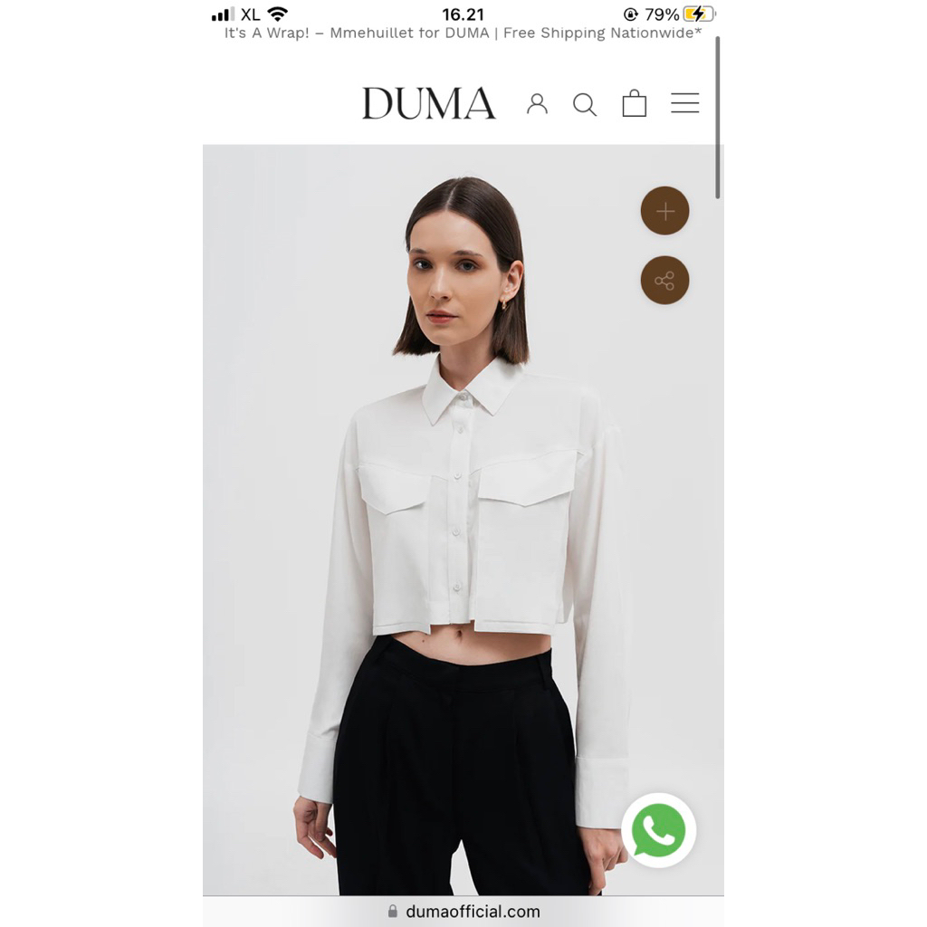 lancet crop top duma official (preloved)