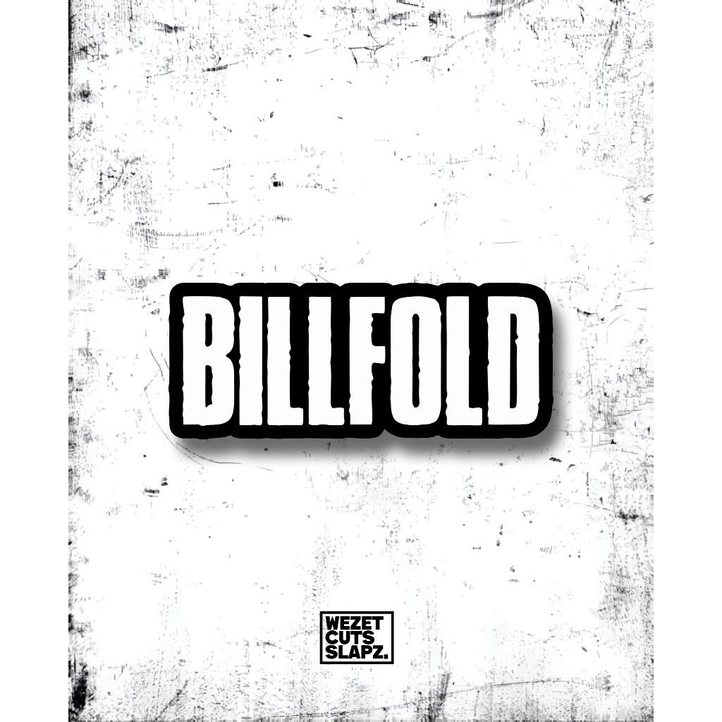 STICKER BAND BILLFOLD - BAHAN VYNIL GLOSSY - STICKER SATUAN