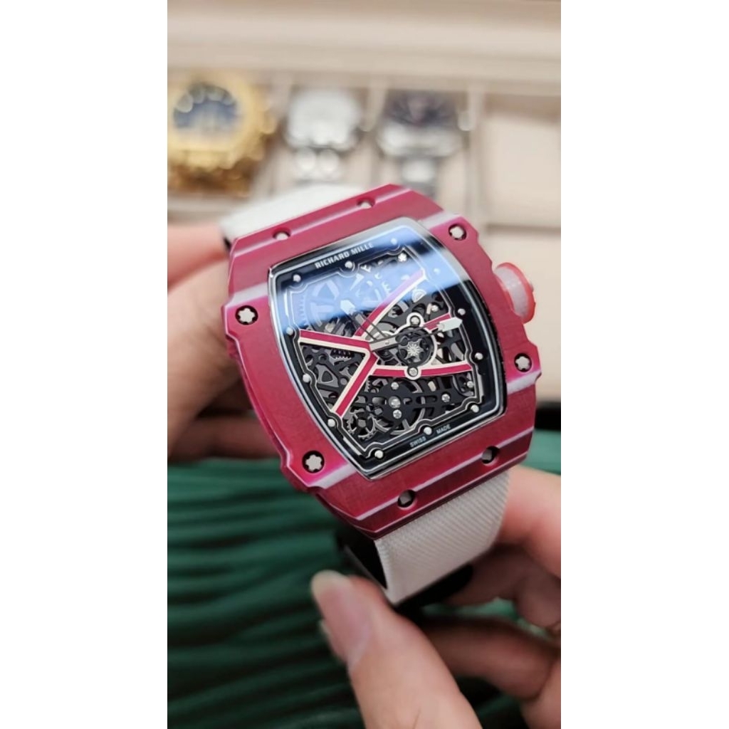 jam tangan cowok rm67-02 wayde Van red white