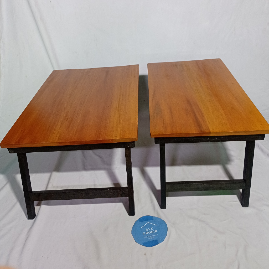 MEJA KAYU LIPAT PORTABLE PIKNIK BELAJAR MEMBACA NGAJI AL QUR'AN KOMPUTER ANGKRINGAN OUTDOOR INDOOR E