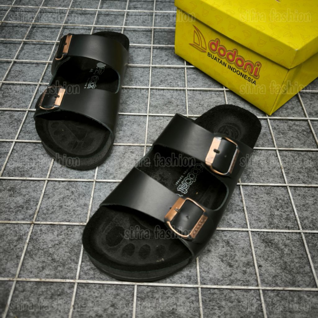 Sandal kulit tali dua pria