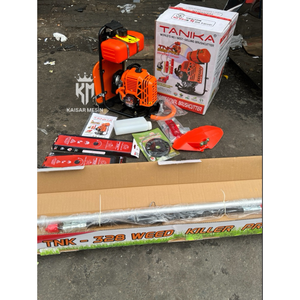 MESIN BABAT RUMPUT POTONG RUMPUT TANIKA TNK 328 PRO BRUSH CUTTER