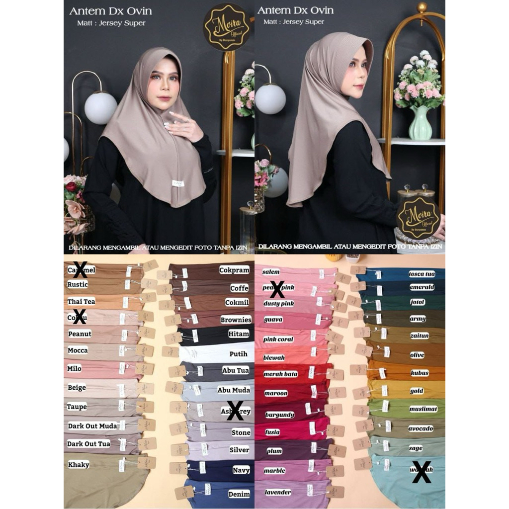 Hijab Bergo Pet Antem Moira Size M