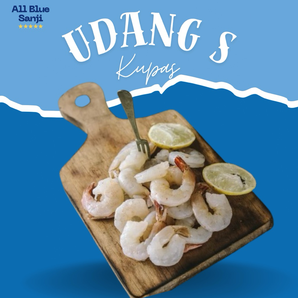Udang Kupas size S - Udang Kupas Frozen Seafood - Udang Kupas Bersih Premium