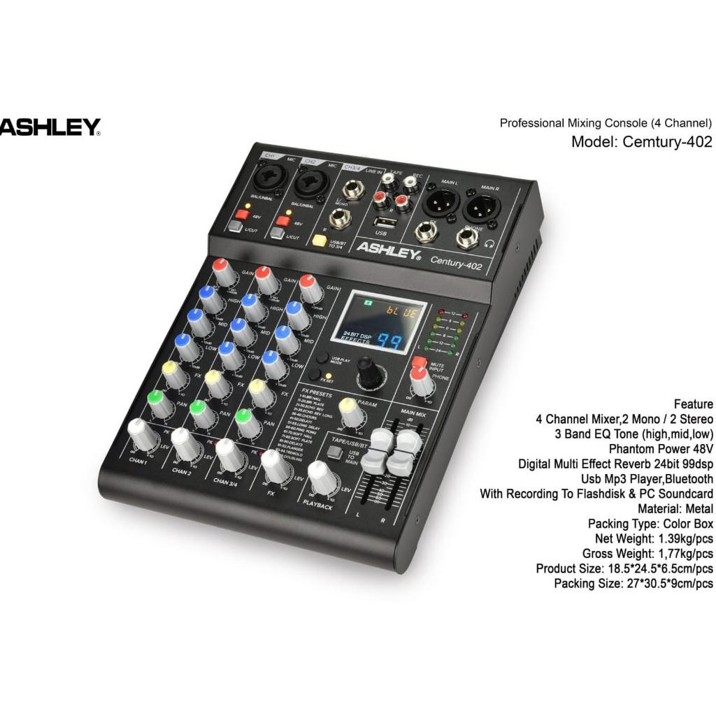 CENTURY-402 MIXER 4 CHANNEL ASHLEY ORIGINAL / MIXER 4 CHANNEL / CENTURY402 ASHLEY / CENTURY 402