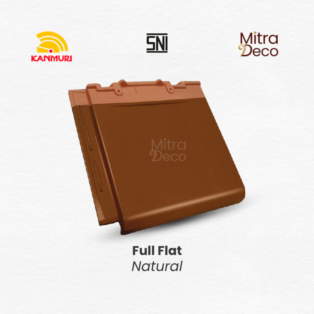 KANMURI Genteng Keramik Full Flat Natural KW 1