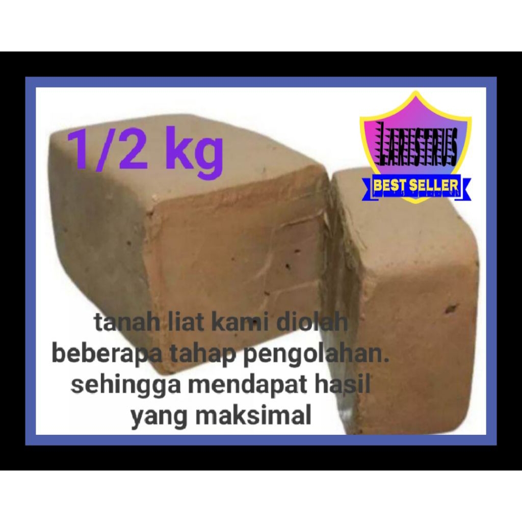 tanah liat prakarya mudah dibuat 1/2 kg