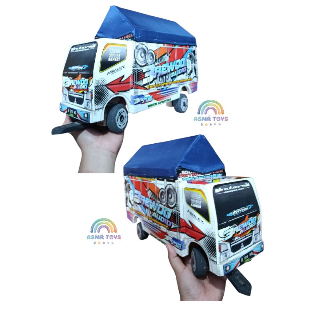 MINIATUR TRUK KAYU OLENG BREWOK AUDIO