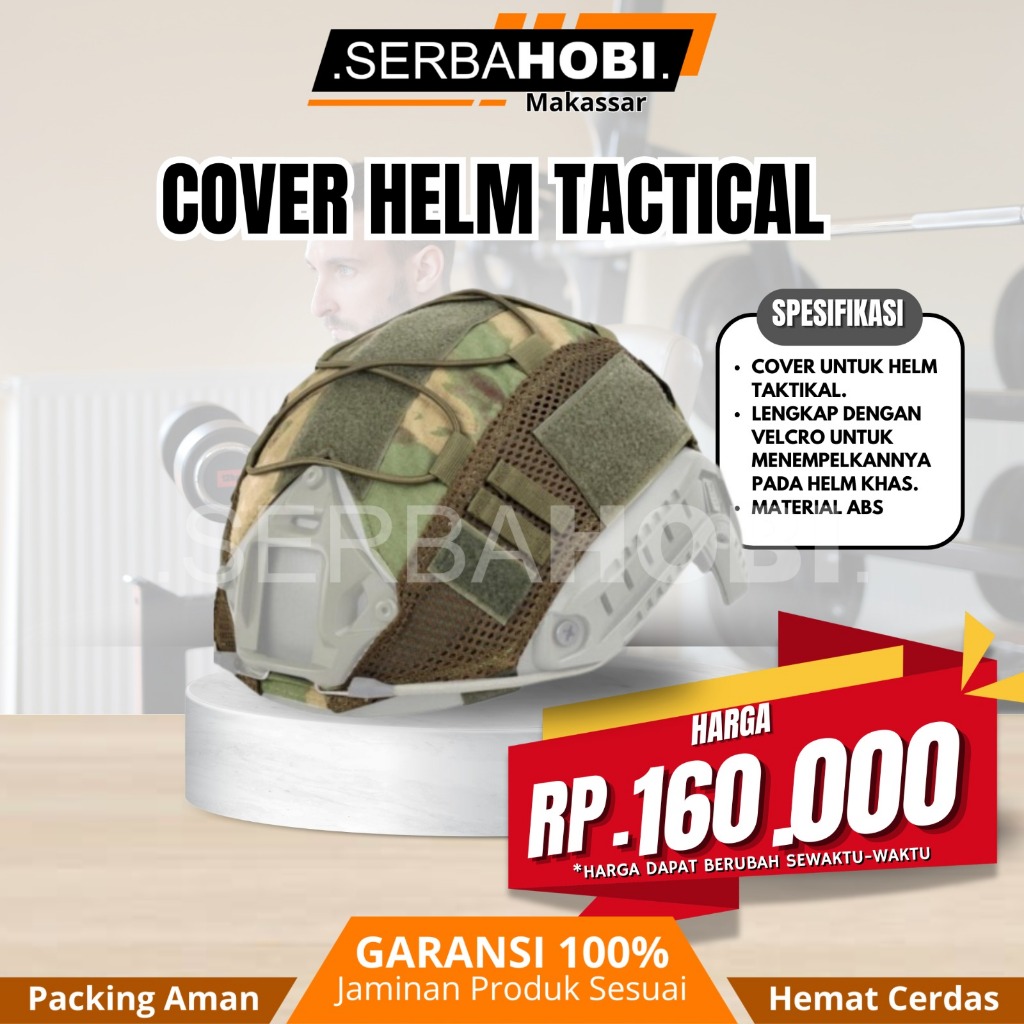 Cover Helm Tactical motif army /  Cover Helm Taktikal termurah / Cover helm Berkualitas
