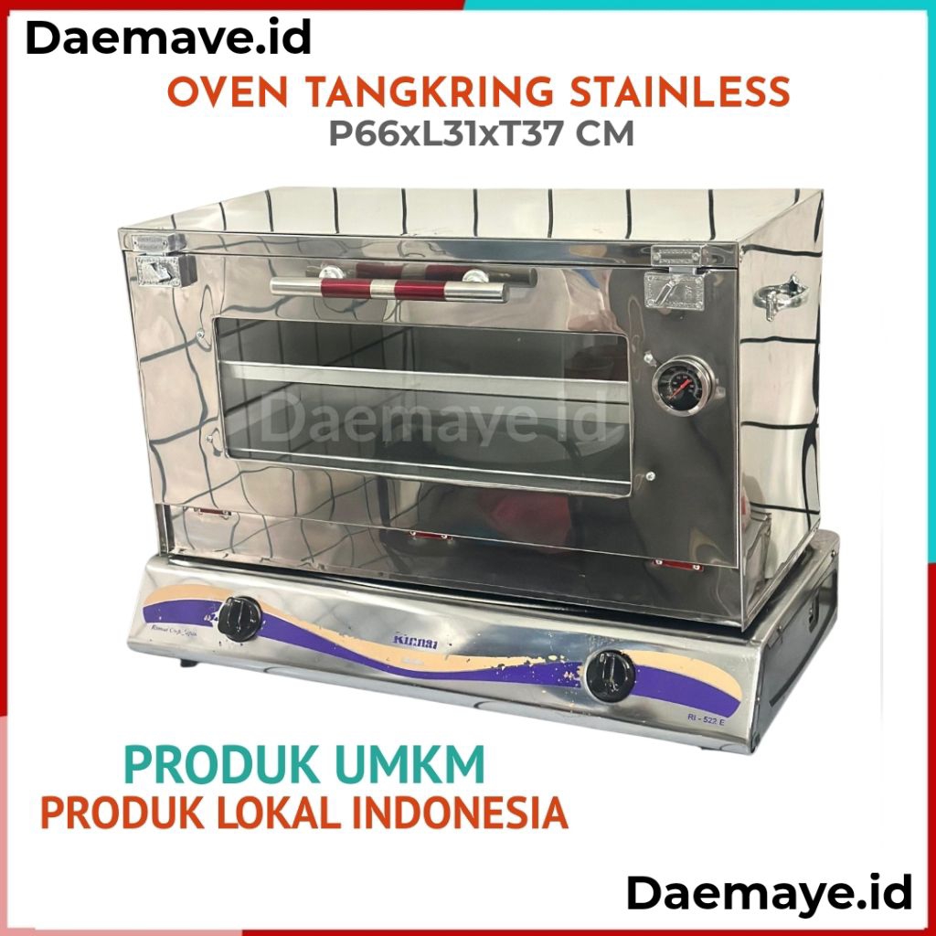 Oven Kompor/Oven Tangkring/Oven Kue/Oven Bolu/Bahan Stainless Steel/Gratis Loyang