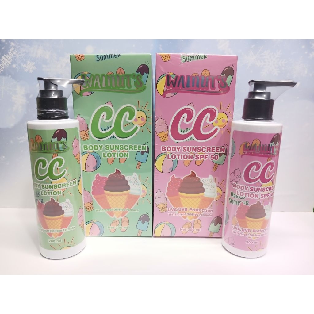 walnuts cc body sunscreen lotion 200ml
