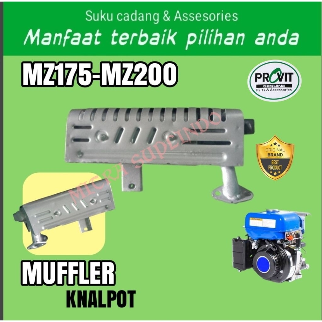 MZ175-MZ200 Muffler assy/Knalpot mesin model YAMAHA dudukan tengah mesin China