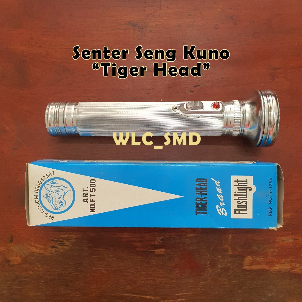 Senter Seng Tiger 500ft / Flash Light Senter Tangan Jadul / Senter Kuno Jaman Dulu