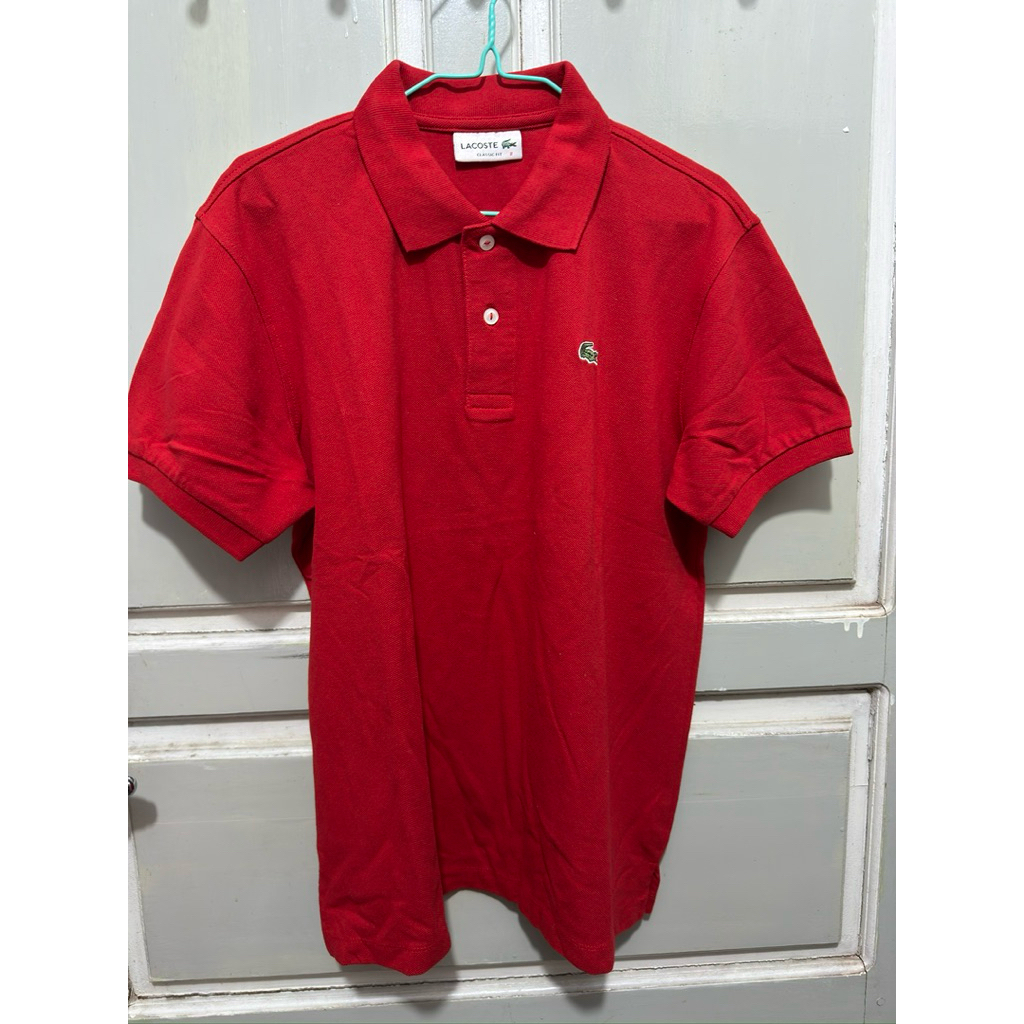 Preloved Kaos Polo Lacoste Pria size M