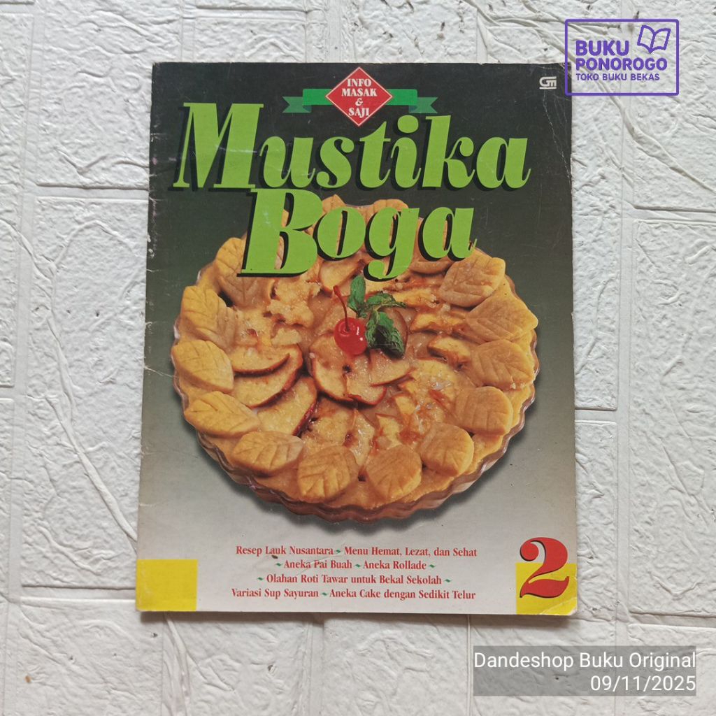(BEKAS) Mustika Boga #2 Info Masak & Saji - BUKU RESEP MASAKAN ORIGINAL