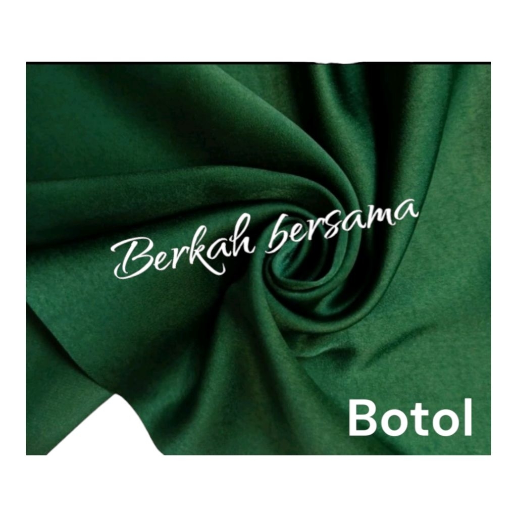 Kain Bahan Silk Polos Maxmara Halus Meteran Premium (per 0.5cm)